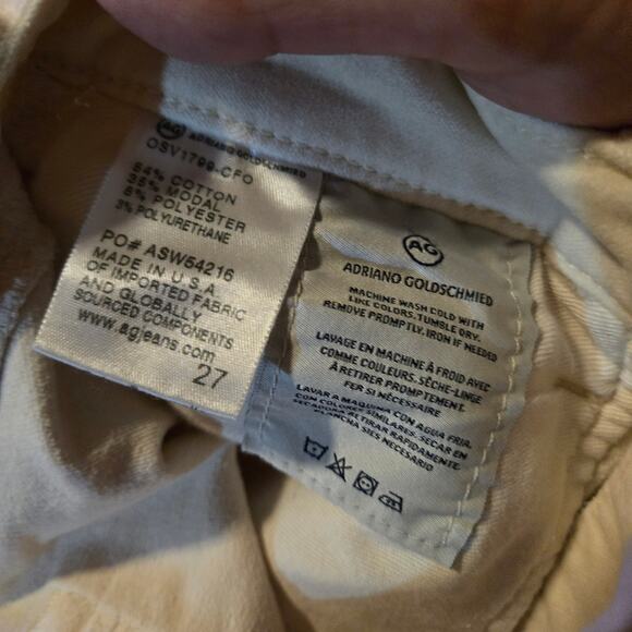 AG The Jodi Crop Lace-Up Jeans Size 27 High Rise Slim Flare Crop - Picture 3 of 12